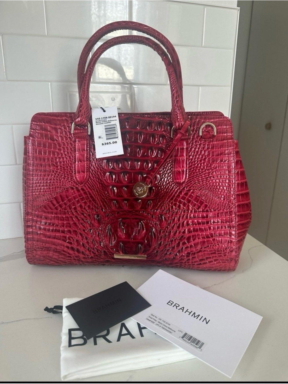 Brahmin small Finley merlot ombre Melbourne
